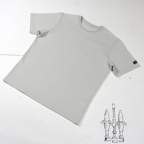 HOFI-029 スーピマ超長綿 強撚Ｔシャツ：シルバーグレー