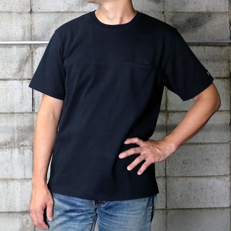 HOFI-019 インド超長綿 シームポケットＴシャツ：ブラック