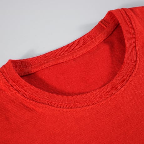 HOFI-049［モンスターオンス］リネンウール長袖Ｔシャツ：レッド