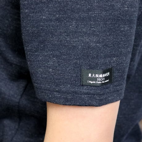 HOFI-024 ペルー超長綿 サイドポケットＴシャツ：ネイビー