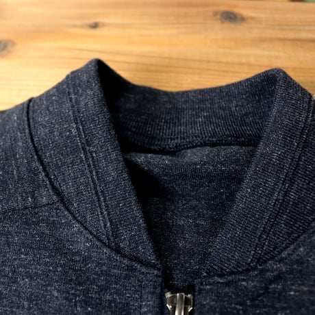 HOFI-025 ペルー超長綿モンスターオンスブルゾン：チャコールネイビー