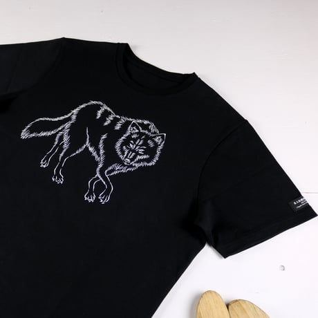HOFI-028 ペンアートＴシャツ：31. ハイイロオオカミ