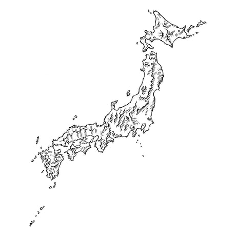 HOFI-028 ペンアートＴシャツ：2. 日本地図