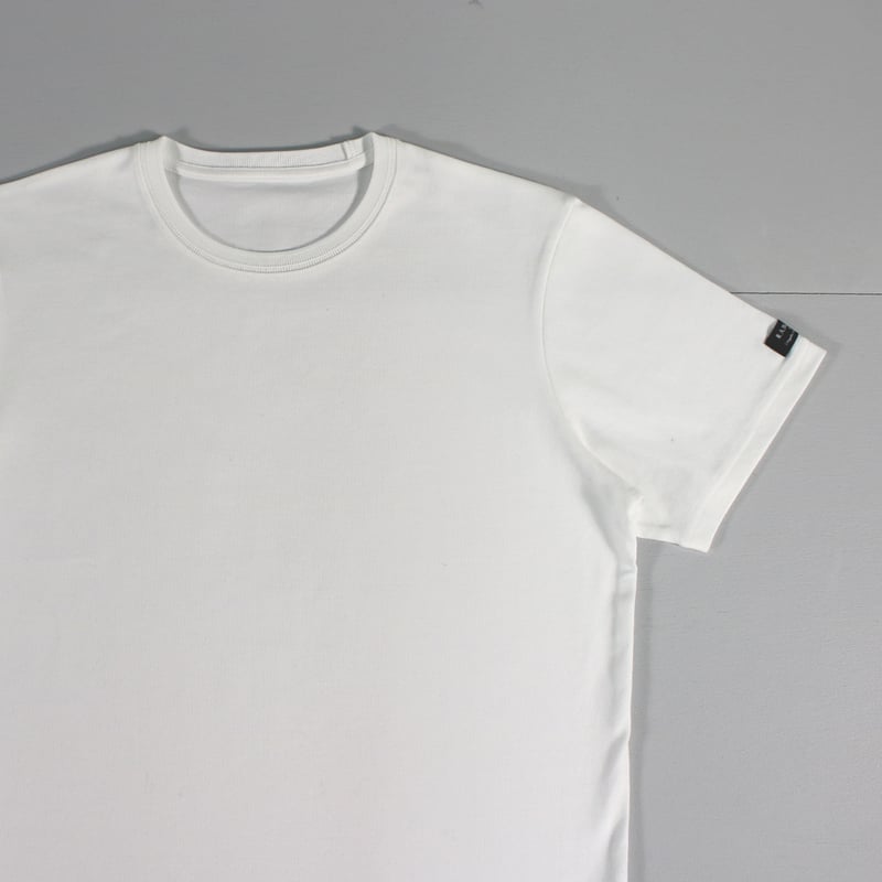 HOFI-021R オーガニック超長綿 タック襟Tシャツ：ホワイト | 東大阪