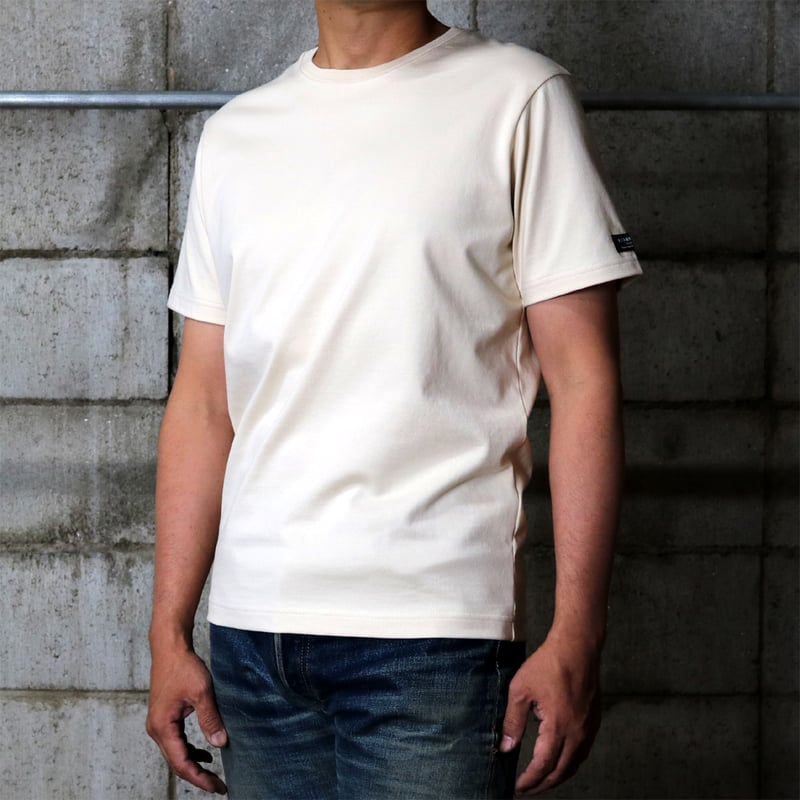 HOFI-021 オーガニック超長綿 タック襟Tシャツ：ナチュラル | 東大阪