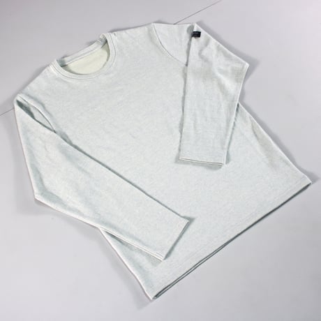 HOFI-049［モンスターオンス］リネンウール長袖Ｔシャツ：ミスト