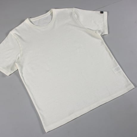 HOFI-052 リネンコットン強撚Ｔシャツ：ホワイト