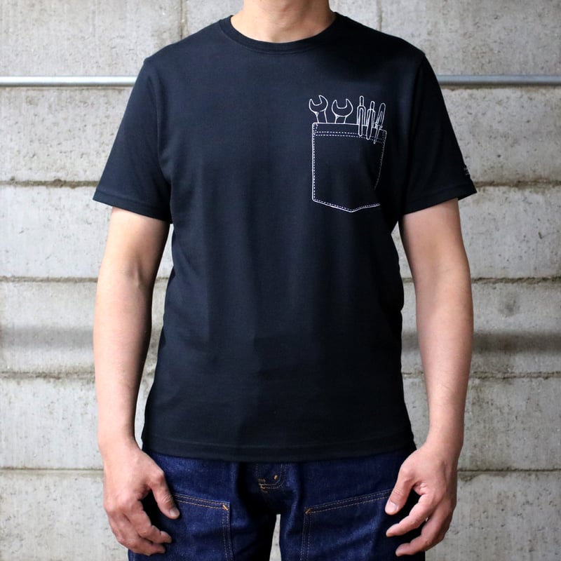 HOFI-028 ペンアートTシャツ：61. 工具入り胸ポケット | 東大阪繊維