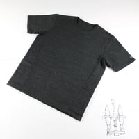 HOFI-024 ペルー超長綿 サイドポケットＴシャツ：チャコール