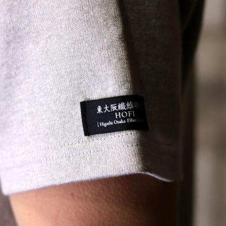 HOFI-012 リネンコットンモンスターオンスＴシャツ：グレー