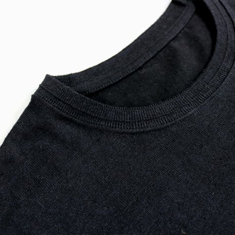 HOFI-016 リネンウールモンスターオンス 長袖Ｔシャツ： ブラック