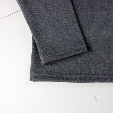 HOFI-016 リネンウールモンスターオンス 長袖Ｔシャツ： スティール