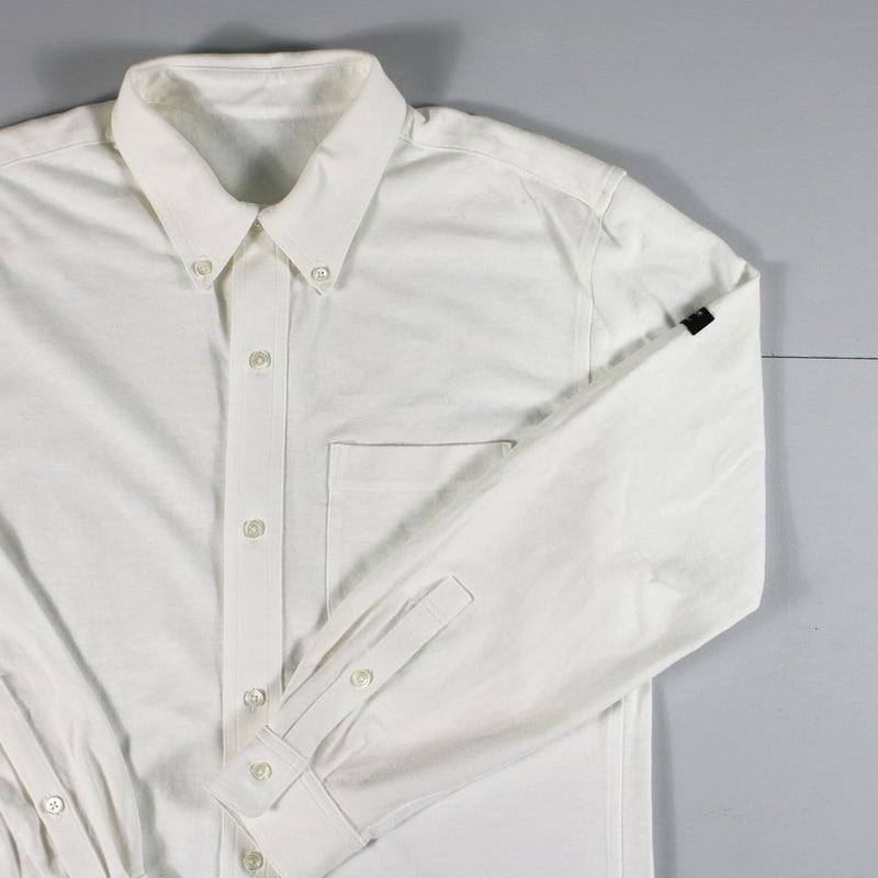 定価5.4万円 新品タグ付き✨️MORABITO BLANC リネンシャツ 袖調節 HOFI-044 リネンコットン強撚 長袖シャツ：ホワイト | 東大阪