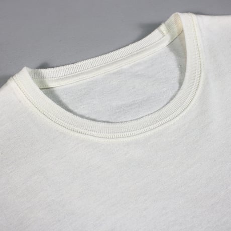 HOFI-052 リネンコットン強撚Ｔシャツ：ホワイト