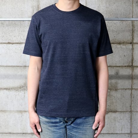 HOFI-024 ペルー超長綿 サイドポケットＴシャツ：ネイビー