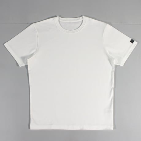 HOFI-021R オーガニック超長綿 タック襟Ｔシャツ：ホワイト