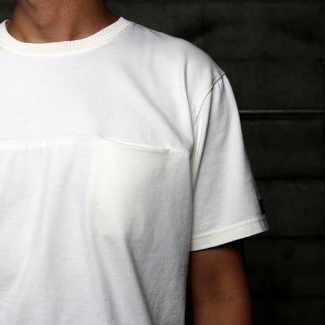 HOFI-019 インド超長綿 シームポケットＴシャツ：アイボリー