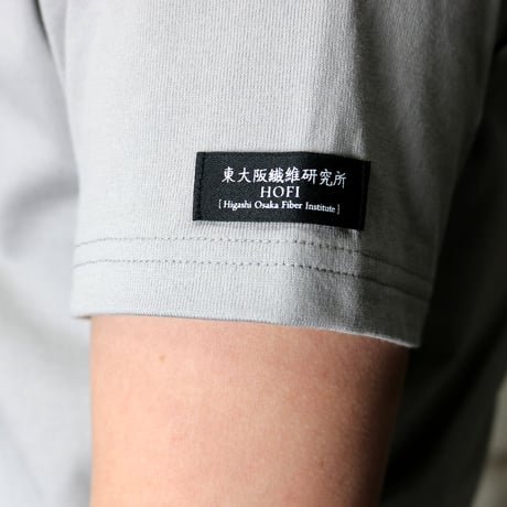 HOFI-021 オーガニック超長綿 タック襟Ｔシャツ：グレー