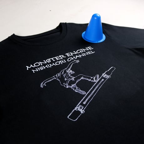 HOFI-028 ペンアートＴシャツ：19. 西森チャンネル （ロングスケボー）