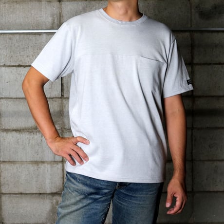 HOFI-019 インド超長綿 シームポケットＴシャツ：グレー