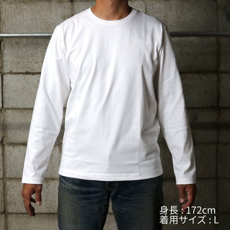 【筒井繊維研究所】 HOFI-023RT オーガニック超長綿 タック襟長袖Ｔシャツ：ブラック