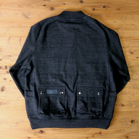 HOFI-025 ペルー超長綿モンスターオンスブルゾン：チャコールネイビー