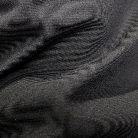 HOFI-021 オーガニック超長綿 タック襟Ｔシャツ：ブラック