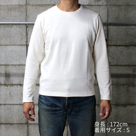 HOFI-049［モンスターオンス］リネンウール長袖Ｔシャツ：レッド