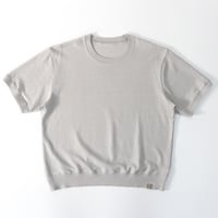 【亜麻色雑貨店】AZ-02-001 リネンコットン プレーティングTシャツ：シルバー（レディース）