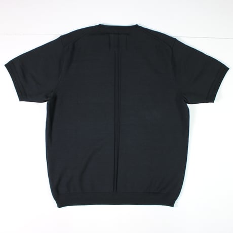 HOFI-045 コットン強撚 半袖プルオーバー：ブラック