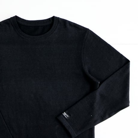 HOFI-016 リネンウールモンスターオンス 長袖Ｔシャツ： ブラック