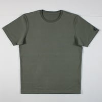 HOFI-021R オーガニック超長綿 タック襟Ｔシャツ：モスグリーン