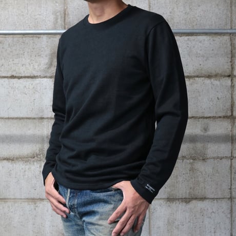 HOFI-016 リネンウールモンスターオンス 長袖Ｔシャツ： ブラック