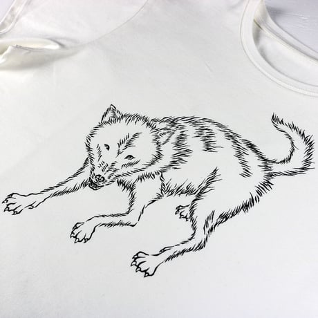 HOFI-028 ペンアートＴシャツ：30. ニホンオオカミ