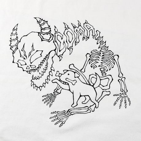 HOFI-028 ペンアートＴシャツ：9. COMA (dog+bone)