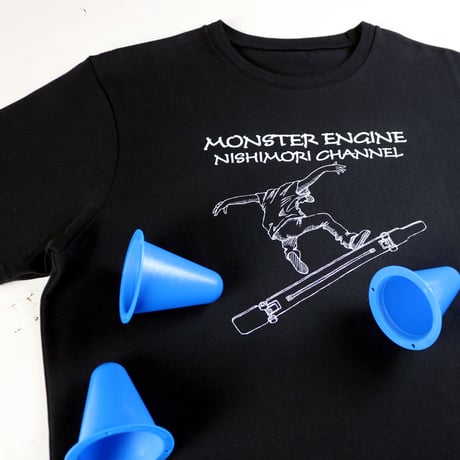 HOFI-028 ペンアートＴシャツ：19. 西森チャンネル （ロングスケボー）
