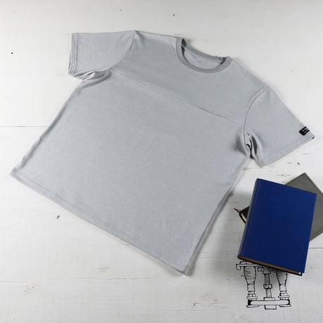 HOFI-019 インド超長綿 シームポケットＴシャツ：グレー
