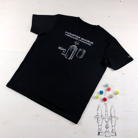 HOFI-028 ペンアートＴシャツ：11. 西森チャンネル （飴回し機）