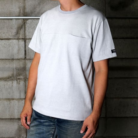 HOFI-019 インド超長綿 シームポケットＴシャツ：グレー