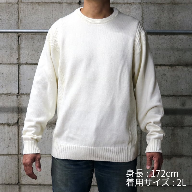 HOFI-038 コットンウールセーター：アイボリー | 東大阪繊維研究所