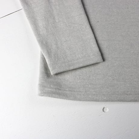 HOFI-016 リネンウールモンスターオンス 長袖Ｔシャツ： シルバー