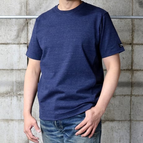 HOFI-024 ペルー超長綿 サイドポケットＴシャツ：インクブルー