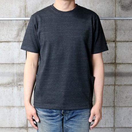 HOFI-024 ペルー超長綿 サイドポケットＴシャツ：チャコール