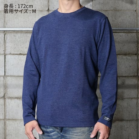 HOFI-016 リネンウールモンスターオンス 長袖Ｔシャツ：ダークネイビー