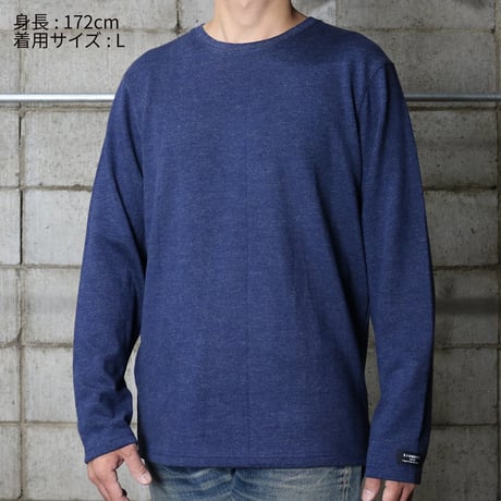 HOFI-016 リネンウールモンスターオンス 長袖Ｔシャツ：ダークネイビー