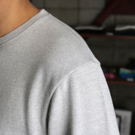 HOFI-016 リネンウールモンスターオンス 長袖Ｔシャツ： グレー