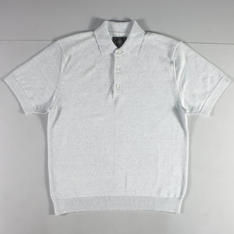 HOFI-047R リネンニットポロ：アイス | 東大阪繊維研究所 works & store