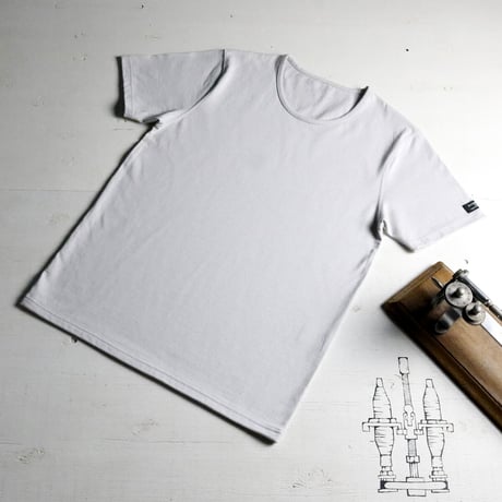 HOFI-015 インド超長綿 強撚Ｔシャツ：シルバー