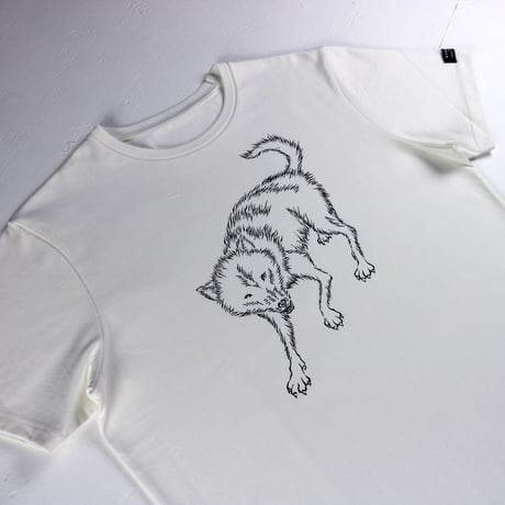 HOFI-028 ペンアートＴシャツ：30. ニホンオオカミ