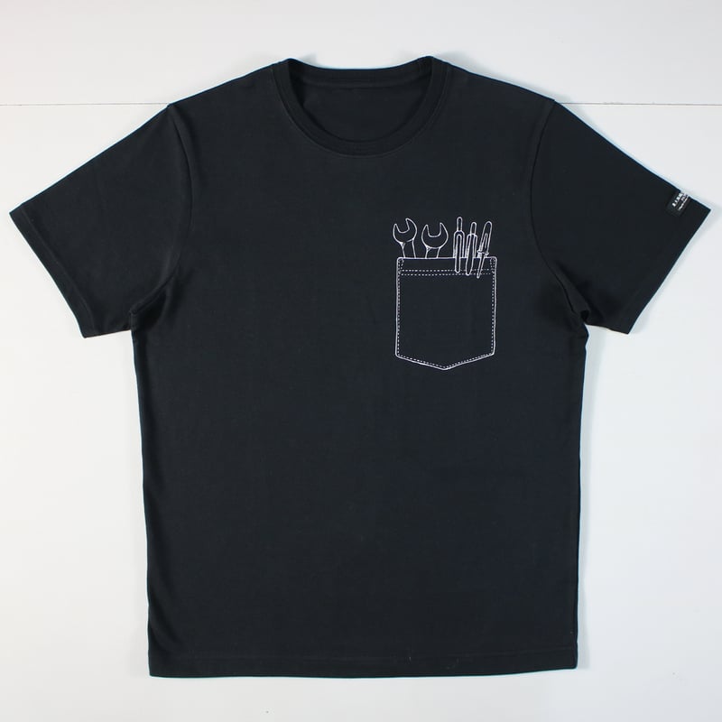 HOFI-028 ペンアートTシャツ：61. 工具入り胸ポケット | 東大阪繊維